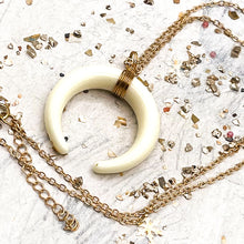 Load image into Gallery viewer, Crescent Bone Necklace
