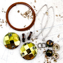 Load image into Gallery viewer, Summer Sparkle Earring Kit - Green and Brown
