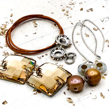 Load image into Gallery viewer, Summer Sparkle Earring Kit - Silk and Silver
