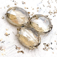 Load image into Gallery viewer, Oval Amber Crystal Bead Set
