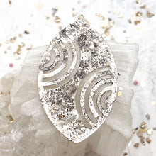 Load image into Gallery viewer, Textured Silver Drop Pendant
