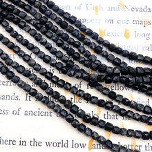 Load image into Gallery viewer, Black Onyx Cube Gemstone Bead Strand - Tucson Find
