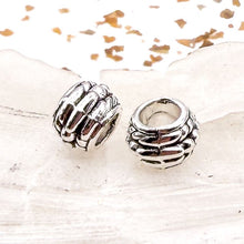 Load image into Gallery viewer, Large Hole Silver Bead Set (2pcs)
