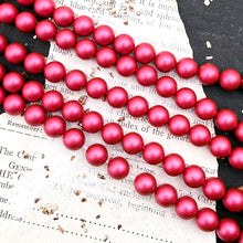 Load image into Gallery viewer, 8mm Swarovski Mulberry Pink Pearl Strand
