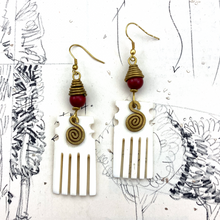 Load image into Gallery viewer, OOAK African Earring Pair
