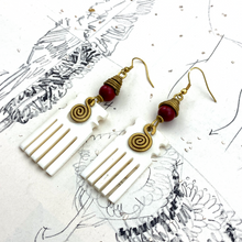 Load image into Gallery viewer, OOAK African Earring Pair
