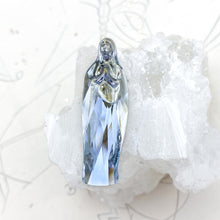 Load image into Gallery viewer, 40x12.5mm Blue Shade Our Lady Guadeloupe Fancy Stone
