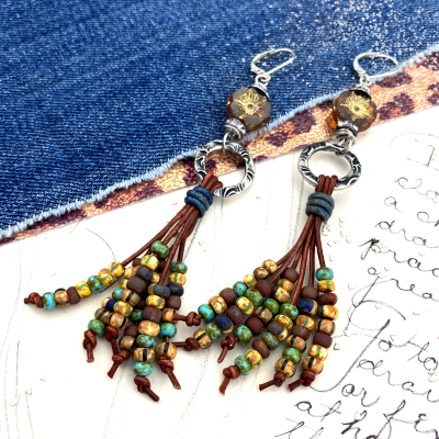 Rustic Flowers | DIY Jewelry Inspiration | Nostalgica Finished Piece