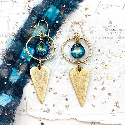 Hoops | DIY Jewelry Inspiration | Nostalgica Finished Piece