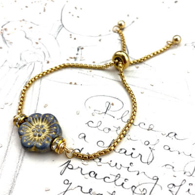 Rustic Flowers | DIY Jewelry Inspiration | Nostalgica Finished Piece