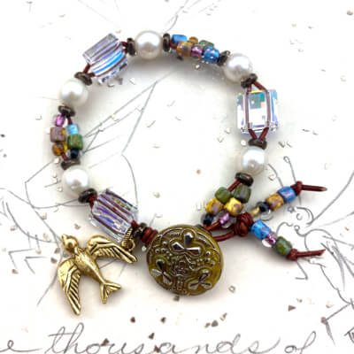 Soar | DIY Jewelry Inspiration | Nostalgica Finished Piece