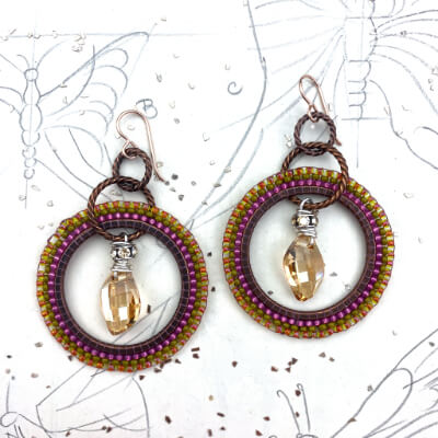 Hoops | DIY Jewelry Inspiration | Nostalgica Finished Piece