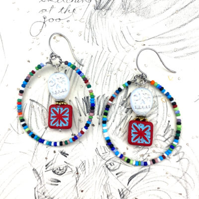 Hoops | DIY Jewelry Inspiration | Nostalgica Finished Piece