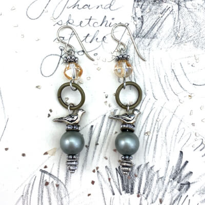 Soar | DIY Jewelry Inspiration | Nostalgica Finished Piece