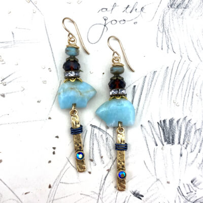 Bear | DIY Jewelry Inspiration | Nostalgica Finished Piece