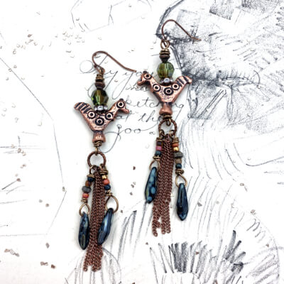 Soar | DIY Jewelry Inspiration | Nostalgica Finished Piece