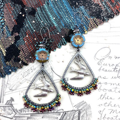 Soar | DIY Jewelry Inspiration | Nostalgica Finished Piece