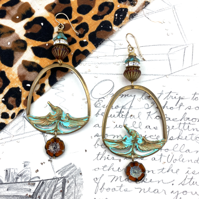 Soar | DIY Jewelry Inspiration | Nostalgica Finished Piece