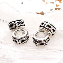 Load image into Gallery viewer, Large Hole Silver Bead Set (4pcs)
