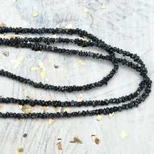 Load image into Gallery viewer, Midnight Sky Faceted Rustic Diamond Bead Strand
