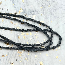 Load image into Gallery viewer, Deep Sapphire Faceted Rustic Diamond Bead Strand
