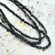 Load image into Gallery viewer, Deep Sapphire Faceted Rustic Diamond Bead Strand
