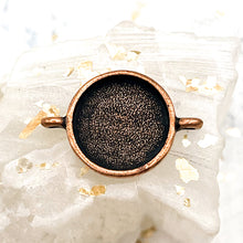 Load image into Gallery viewer, Antique Copper Circle Double Loop Pendant
