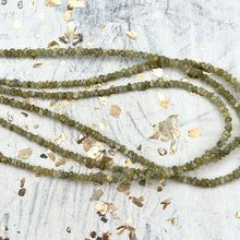 Load image into Gallery viewer, Going Green Faceted Rustic Diamond Bead Strand
