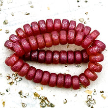 Load image into Gallery viewer, 4x8 Heishi Pink with Metallic Pink Wash
