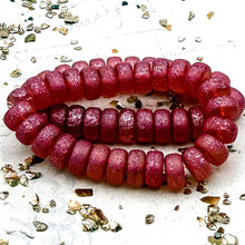 Load image into Gallery viewer, 4x8 Heishi Pink with Metallic Pink Wash
