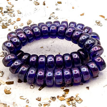 Load image into Gallery viewer, 4x8 Heishi Sapphire with Luster Finish
