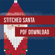 Load image into Gallery viewer, Leopard, Sweater, Stitched and Design Your Own Santa Pattern Bundle - Digital PDF
