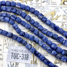 Load image into Gallery viewer, Sodalite Cube Gemstone Bead Strand - Tucson Find
