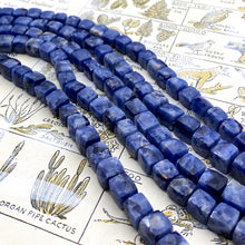 Load image into Gallery viewer, Sodalite Cube Gemstone Bead Strand - Tucson Find
