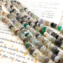 Load image into Gallery viewer, Clear and Mixed Stone Opal Rondelle Gemstone Strand
