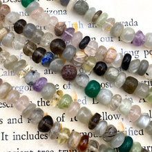 Load image into Gallery viewer, Clear and Mixed Stone Opal Rondelle Gemstone Strand
