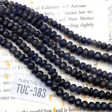 Load image into Gallery viewer, Iolite Rondelle Gemstone Bead Strand - Tucson Find
