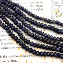 Load image into Gallery viewer, Iolite Rondelle Gemstone Bead Strand - Tucson Find
