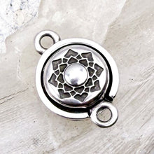 Load image into Gallery viewer, Pre Order Round Mandala Silver Magnetic Clasp

