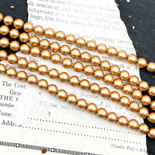 Load image into Gallery viewer, Pre Order 6mm Swarovski Vintage Gold Pearl Strand
