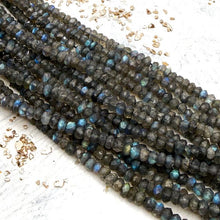 Load image into Gallery viewer, Faceted Labradorite Gemstone Strand
