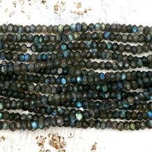 Load image into Gallery viewer, Faceted Labradorite Gemstone Strand
