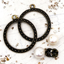 Load image into Gallery viewer, Antique Brass and Pearl Earring Mix
