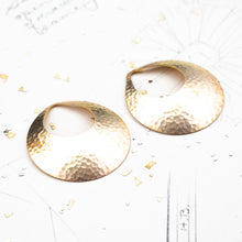 Load image into Gallery viewer, 42mm Out in Style Solid Brass Hoop Pendant Pair

