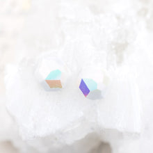Load image into Gallery viewer, 10mm Half-Drilled Vintage Chalk AB Premium Crystal Beads - 2 Pcs
