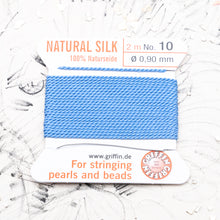 Load image into Gallery viewer, Blue #10 Silk Cord with Needle
