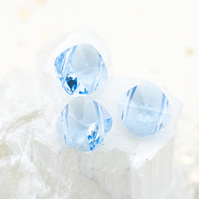 Load image into Gallery viewer, 14mm Light Sapphire 2-Hole Square Premium Crystal Bead Set
