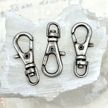 Load image into Gallery viewer, 23mm Antique Silver Swivel Lobster Clasp
