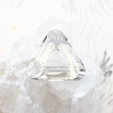 Load image into Gallery viewer, 30mm Clear Premium Crystal Triangle Pendant
