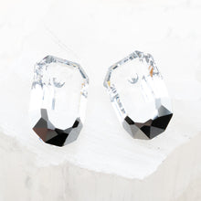 Load image into Gallery viewer, 19mm Silver Shade &amp; Crystal Premium Crystal Charm Pair
